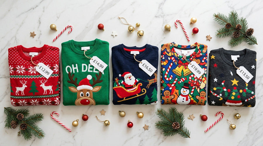 Festive ugly Christmas sweater featured in the under $50 value guide