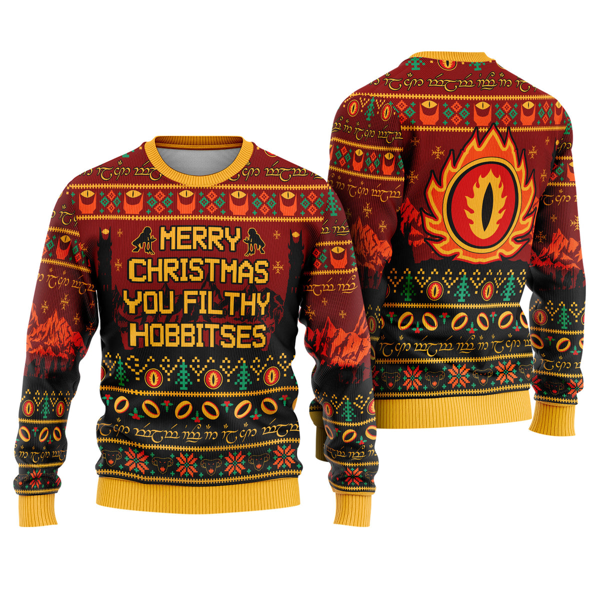 Filthy Hobbitses Ugly Christmas Sweater