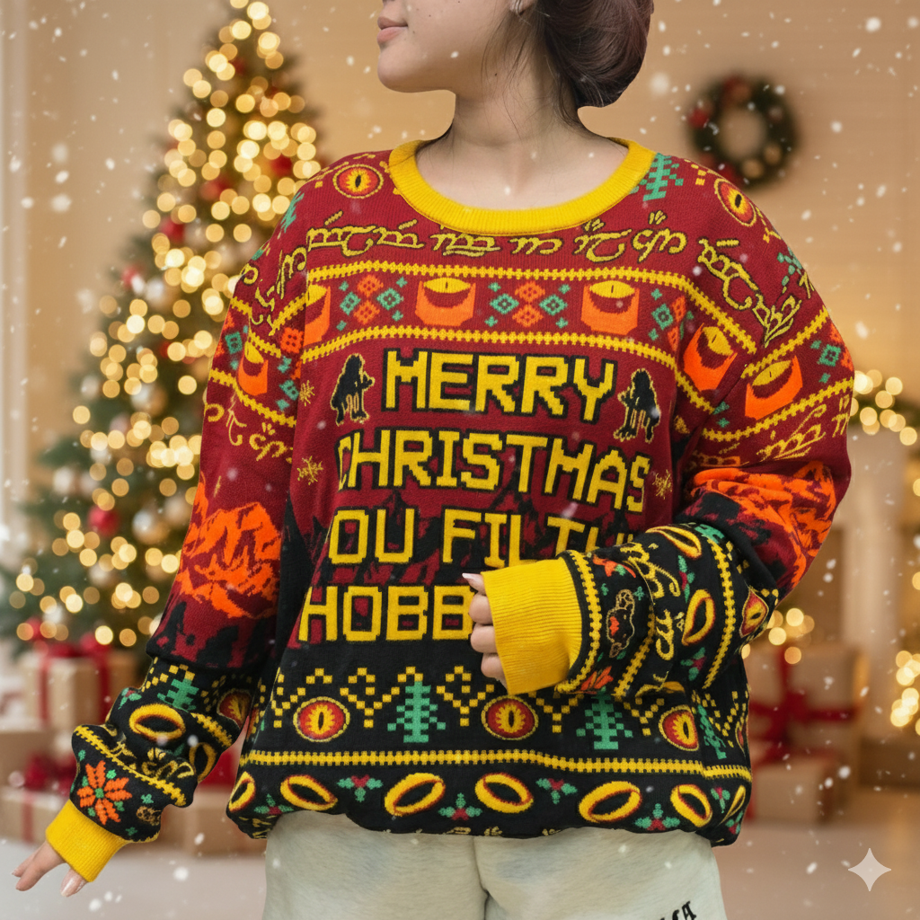 Filthy Hobbitses Ugly Christmas Sweater