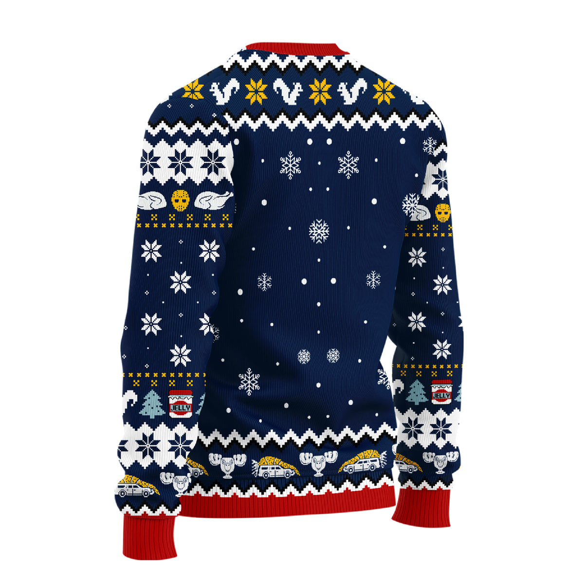 If That Thing Had Nine Lives Ugly Christmas Sweater - Funny Cat Lights Holiday Knit Print