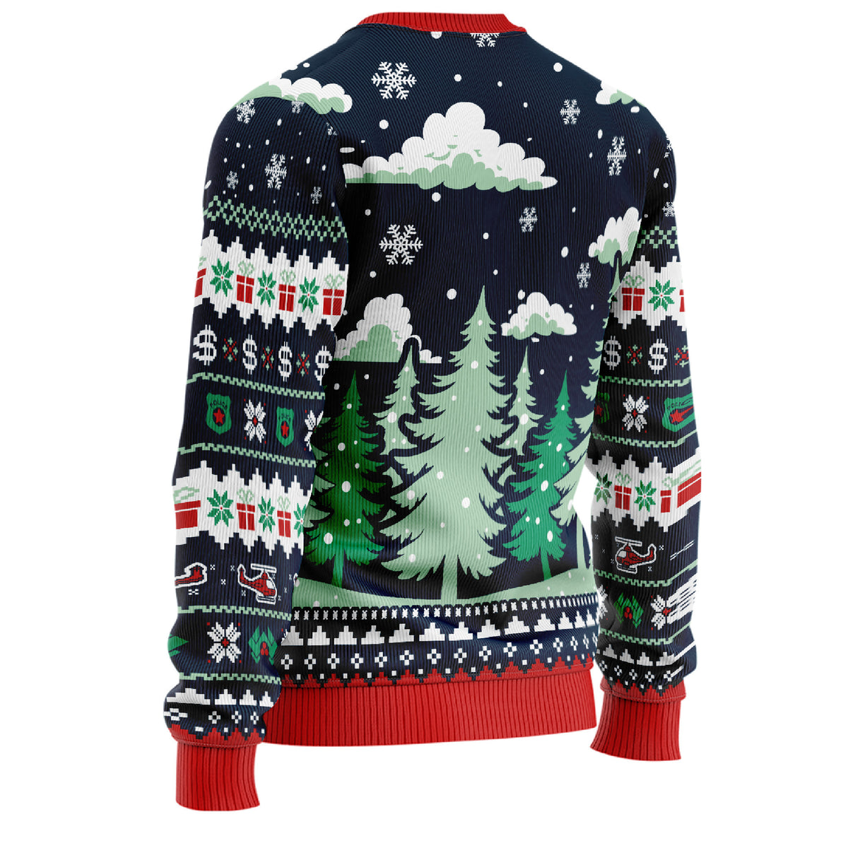 Nakatomi Plaza Ugly Christmas Sweater - Funny Hans Gruber Holiday Knit Print