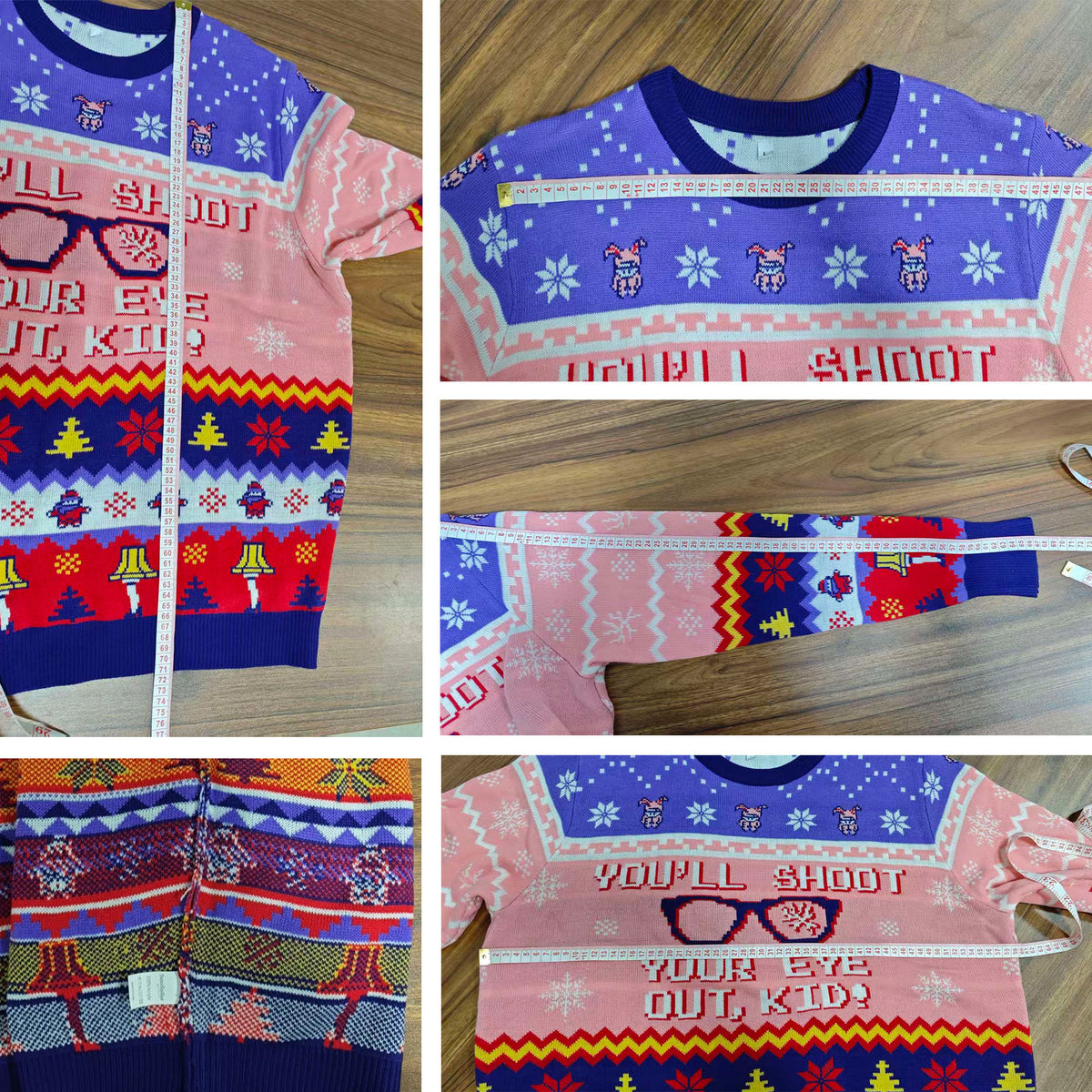 You Will Shoot Your Eye Out Kid Ugly Christmas Sweater - Funny Movie Holiday Knit Print