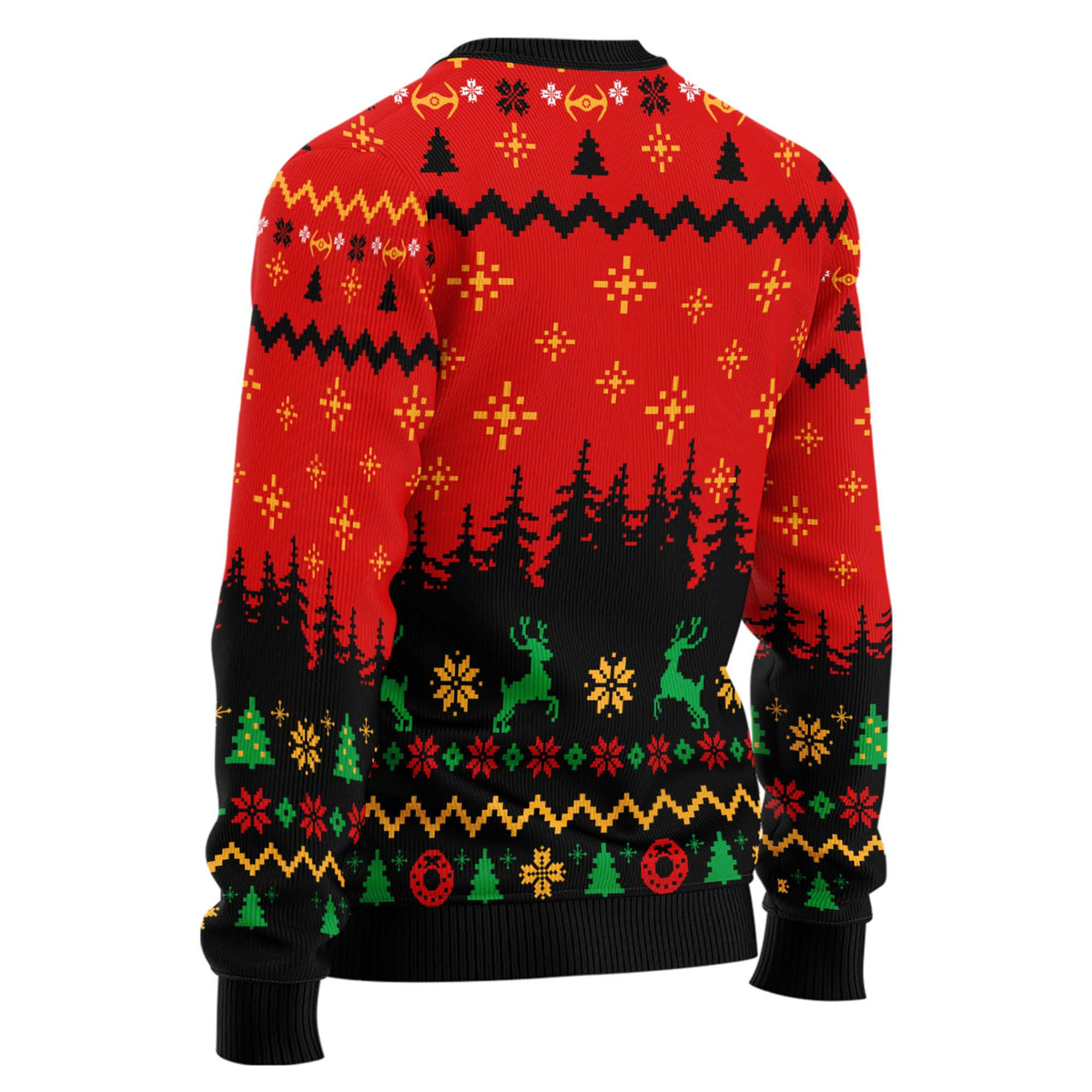 I Find Your Lack Of Cheer Disturbing Ugly Christmas Sweater - Santa Darth Vader Holiday Knit Print