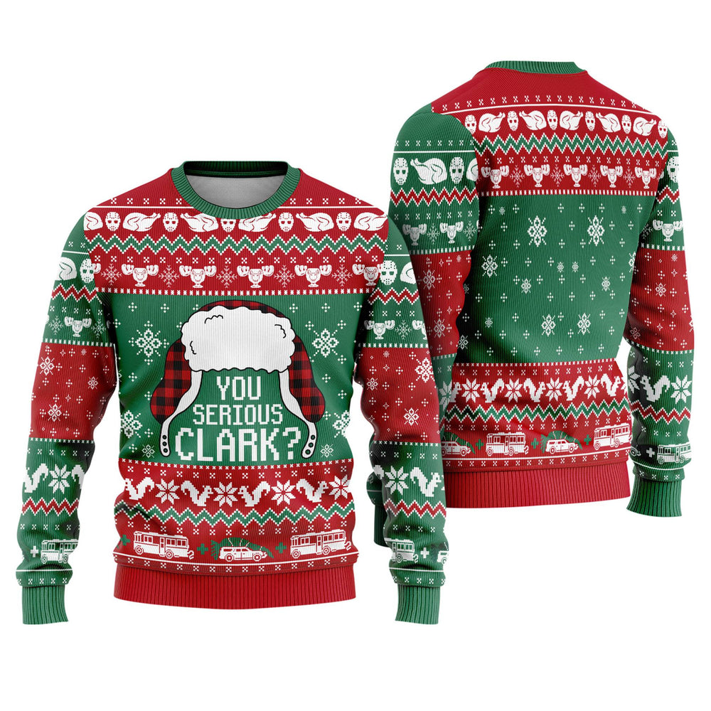 National Lampoon Christmas Vacation Ugly Sweater - Funny Griswold Holiday Knit Print