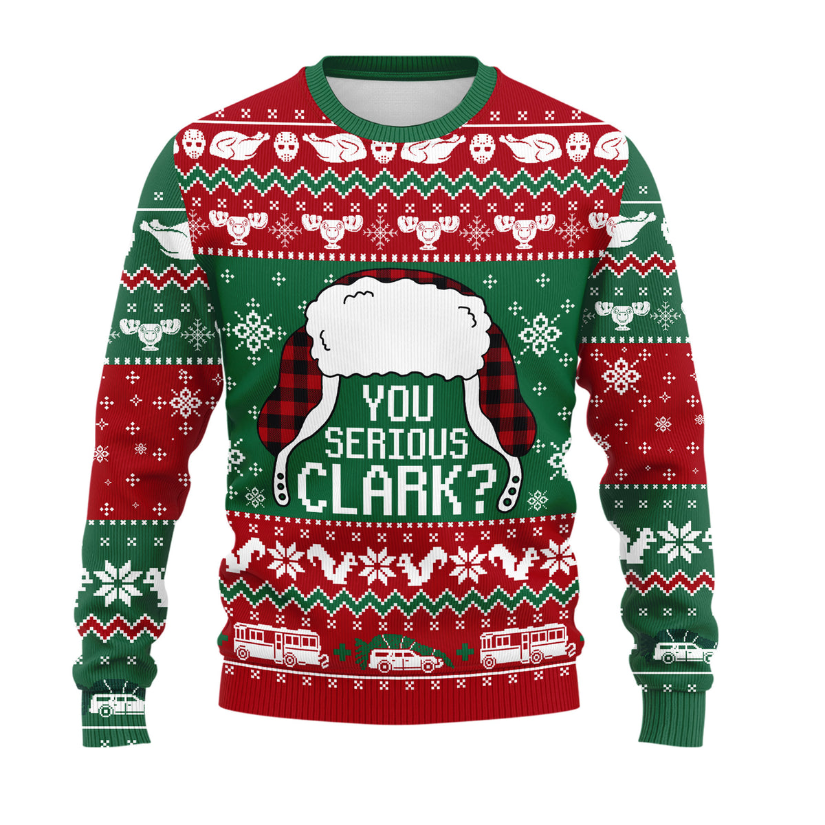 National Lampoon Christmas Vacation Ugly Sweater - Funny Griswold Holiday Knit Print