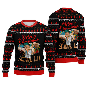 National Lampoon Vacation Ugly Christmas Sweater - Cousin Eddie Holiday Knit Print