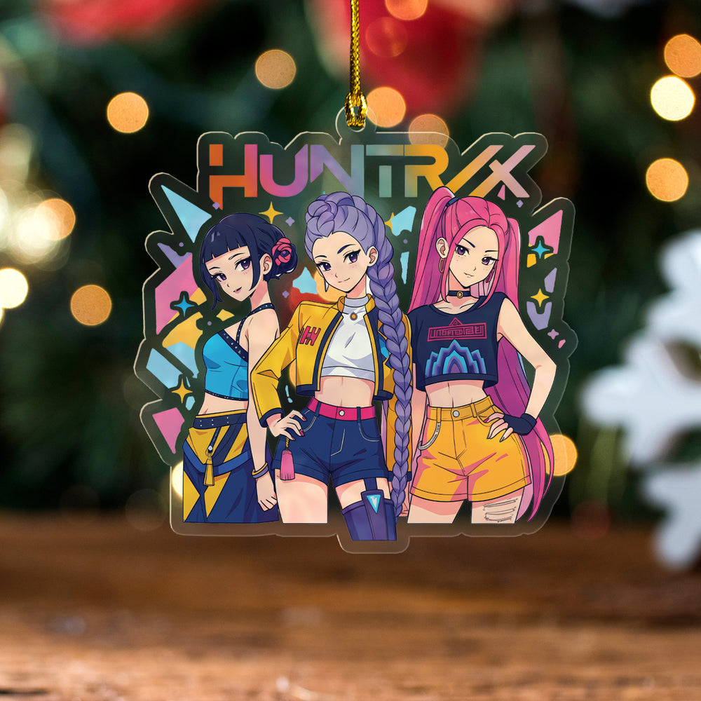 Huntrx Kpop Demon Hunters Transparent Acrylic Ornament Custom Shape