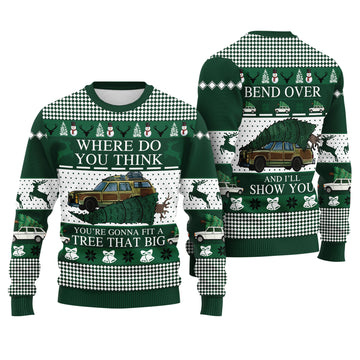 National Lampoons Christmas Vacation Ugly Christmas Sweater - Funny HolidayKnit Print