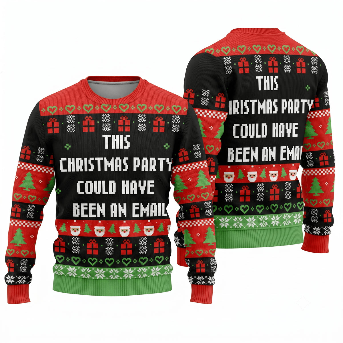 This Christmas Party Could Have Been An Email Ugly Christmas Sweater - Funny Office Knit Print
