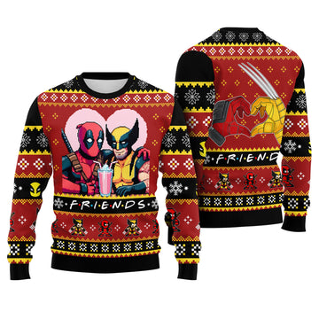 Mercenary and Wild Claw Ugly Christmas Sweater - Funny Frenemies Holiday Knit Print
