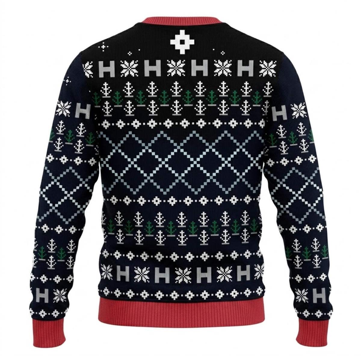 Galactic Space Opera Ugly Christmas Sweater - Pixel Art Holiday Knit Print