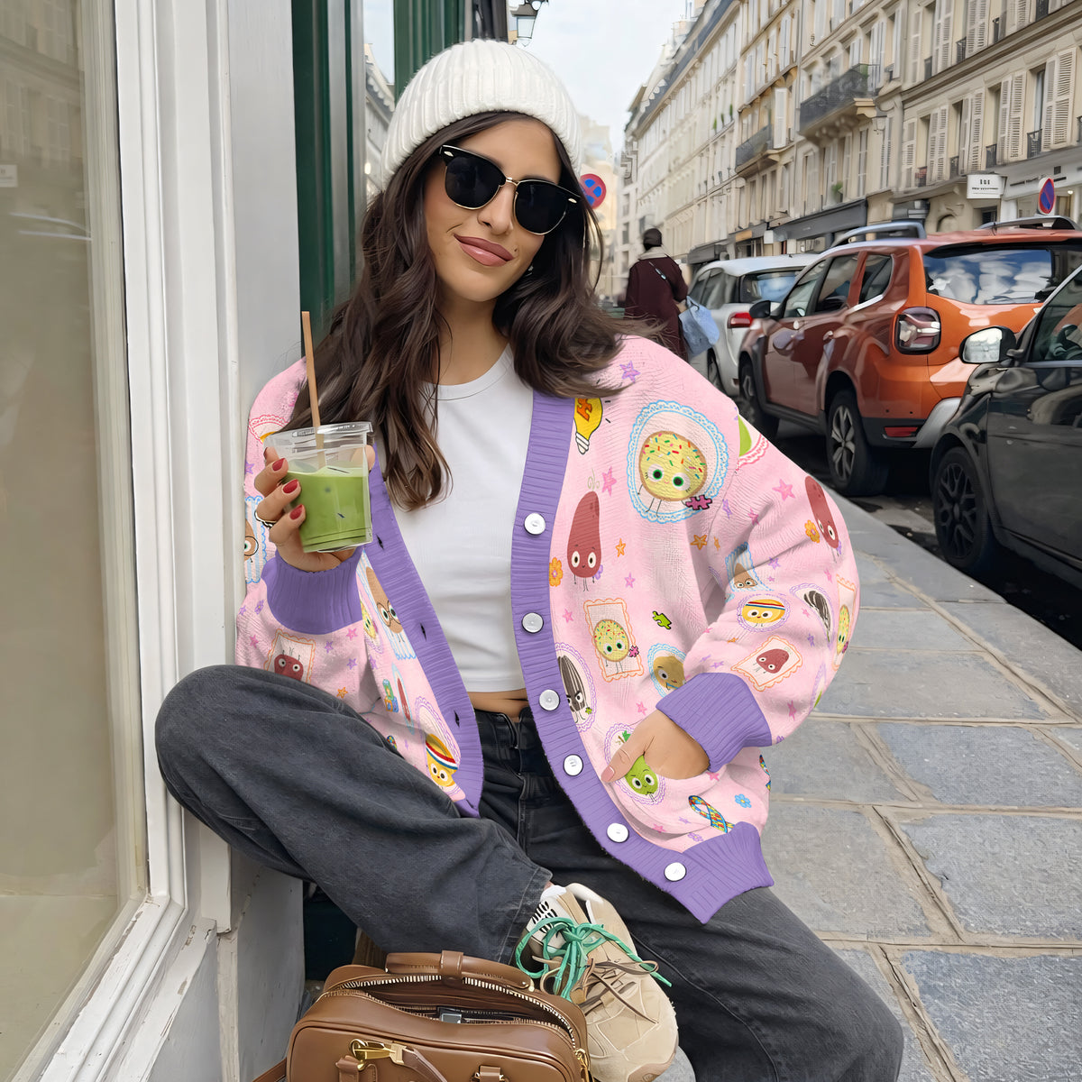 Its Okay To Be Different Cardigan Sweater - Cute Neurodiversity Inclusion Knitwear