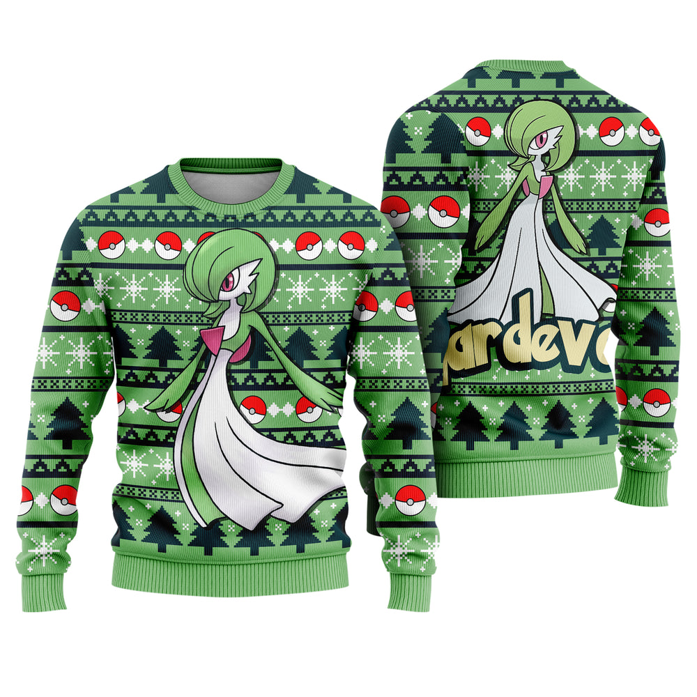 Psychic Guardian Monster Ugly Christmas Sweater - Anime Graphic Holiday Knit Print