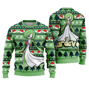 Psychic Guardian Monster Ugly Christmas Sweater - Anime Graphic Holiday Knit Print