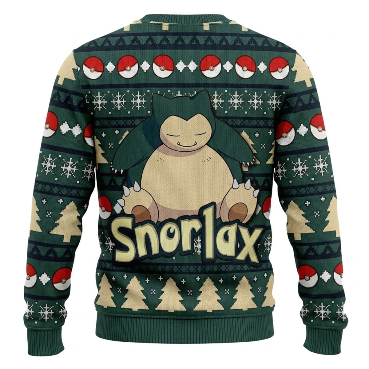 Sleepy Big Belly Monster Ugly Christmas Sweater - Anime Graphic Holiday Knit Print