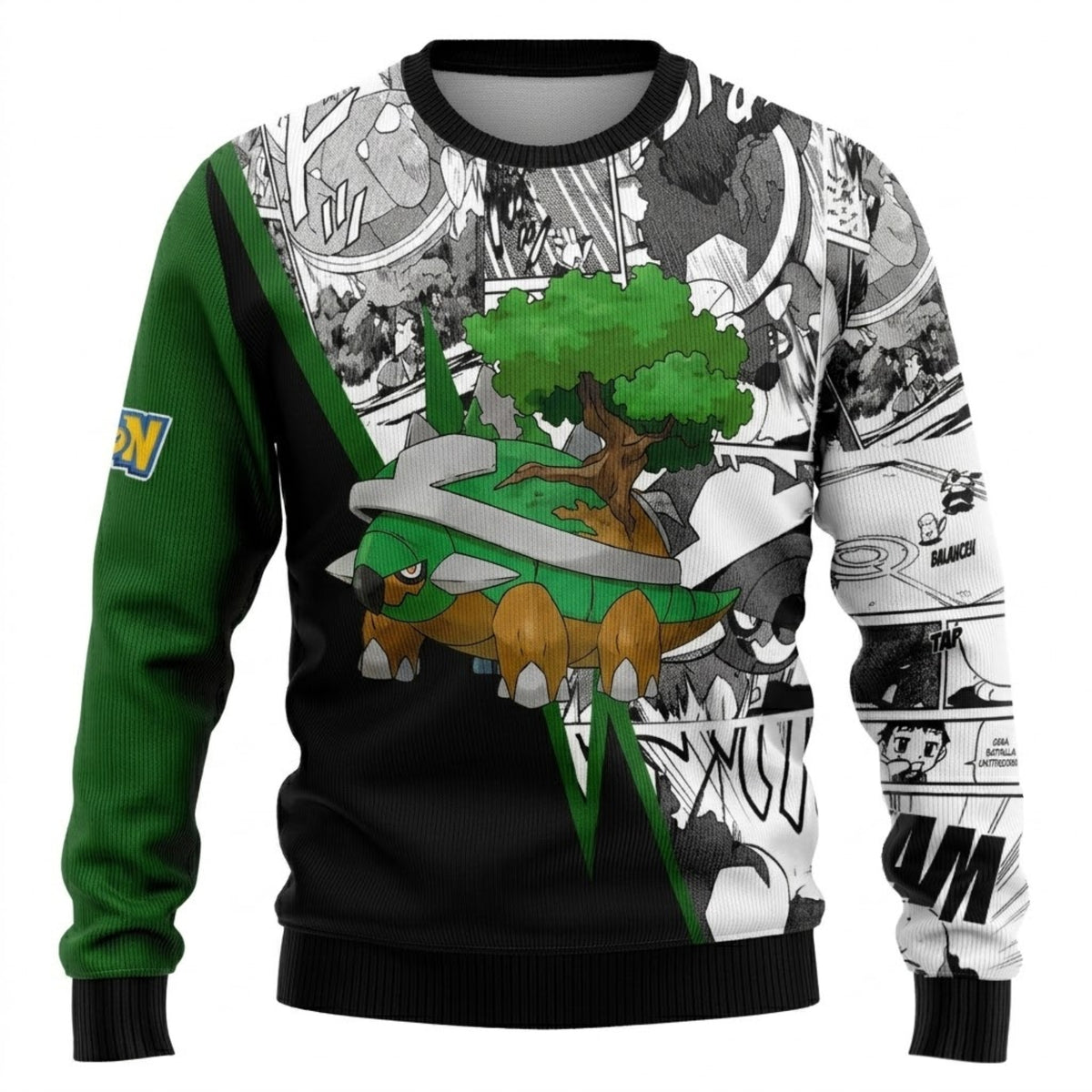 Giant Tree Tortoise Ugly Christmas Sweater - Pocket Creature Holiday Knit Print