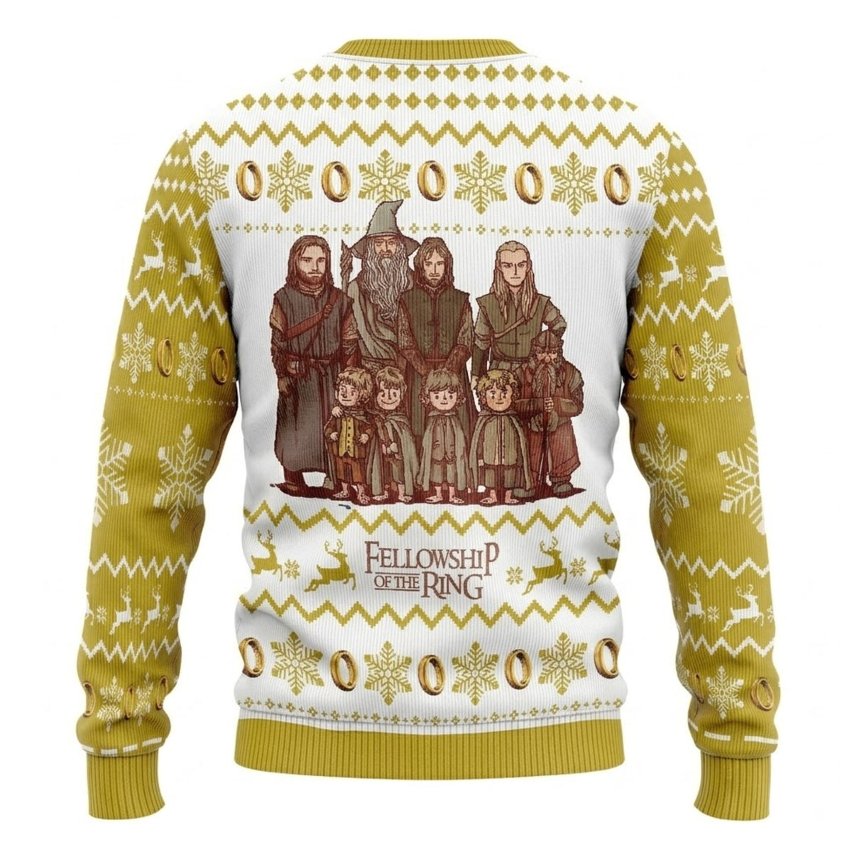The Fellowship of the Ring Ugly Christmas Sweater - Lord of the Rings Holiday Knit Print