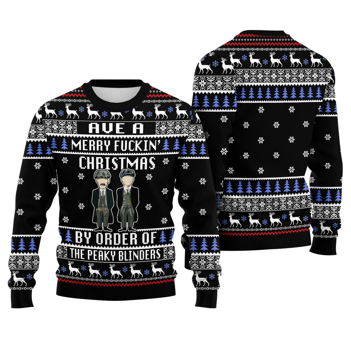 Peaky Blinders Ugly Christmas Sweater - By Order of the Peaky Blinders Holiday Knit Print