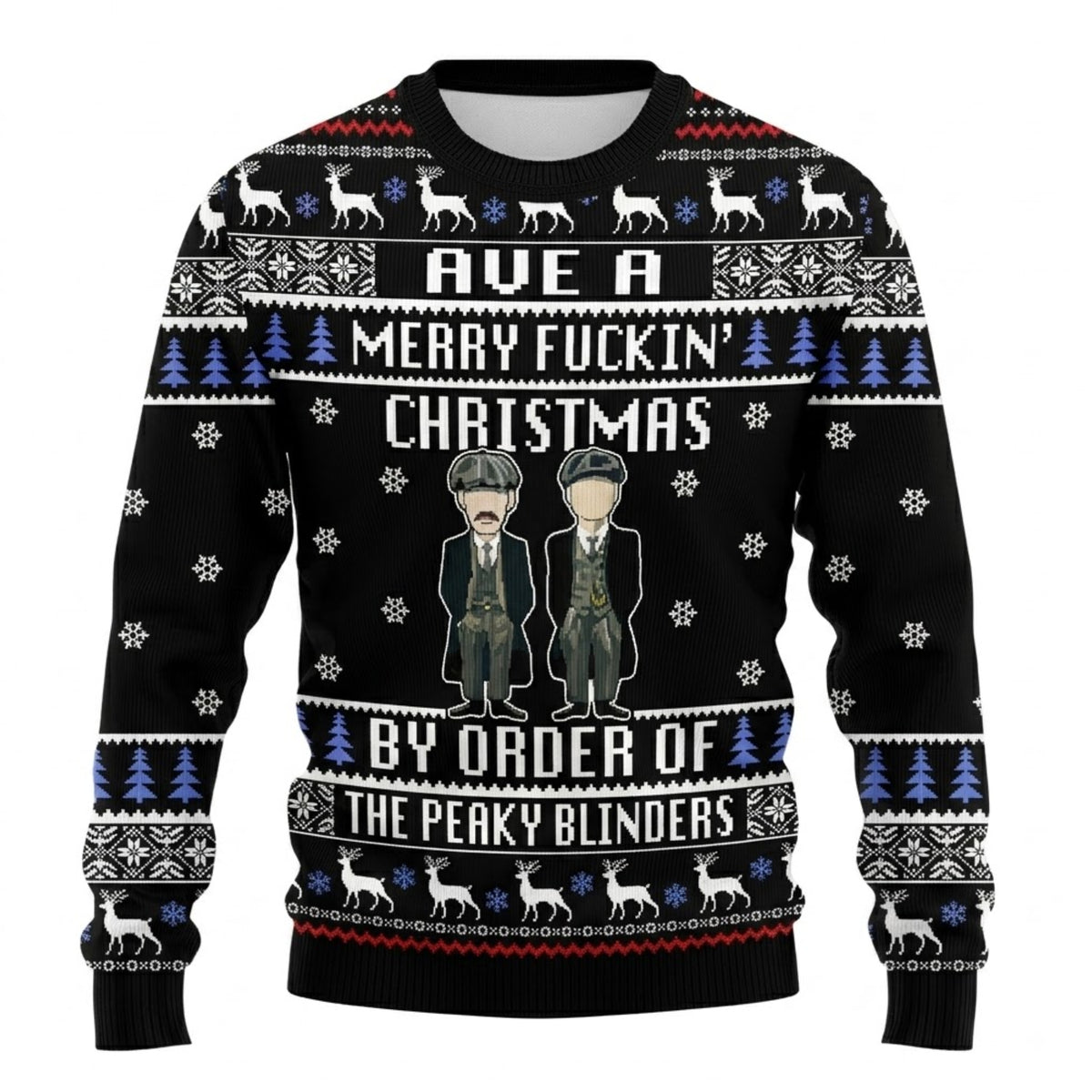Peaky Blinders Ugly Christmas Sweater - By Order of the Peaky Blinders Holiday Knit Print