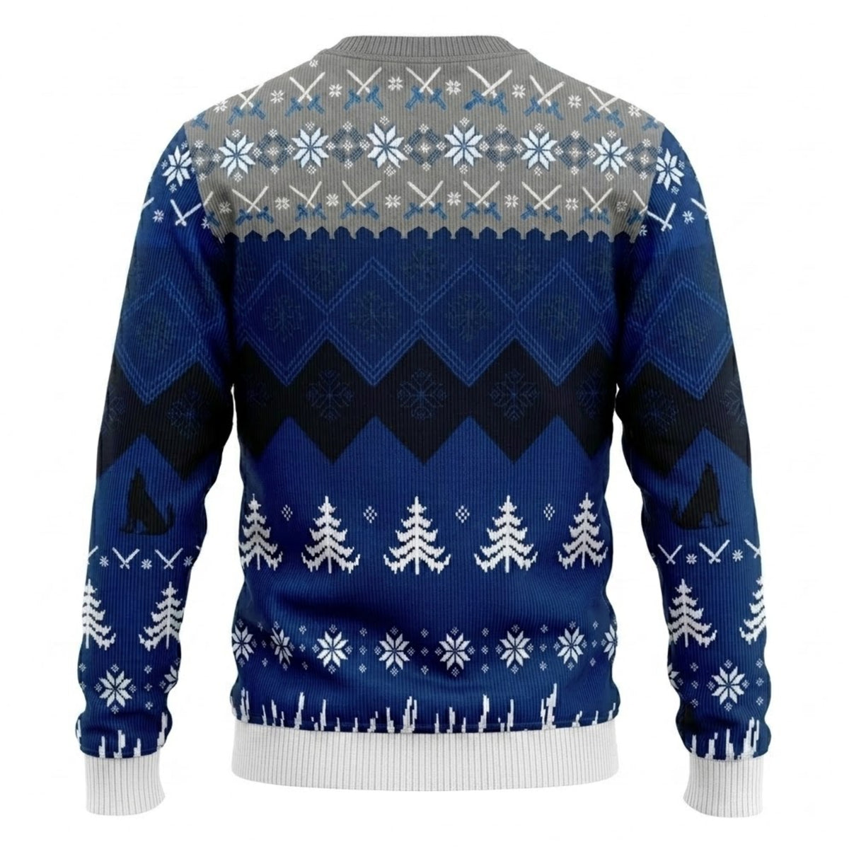Game of Thrones House Stark Ugly Christmas Sweater - Winter Is Coming Holiday Knit Print