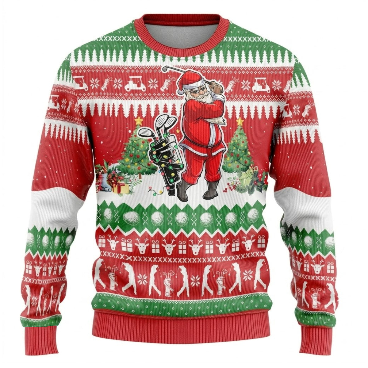 Grass Starters Ugly Christmas Sweater - Bulbasaur Chikorita Grookey Holiday Knit Print