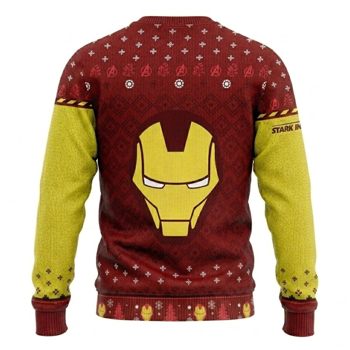 Armored Billionaire Hero Ugly Christmas Sweater - Tech Genius Holiday Knit Print
