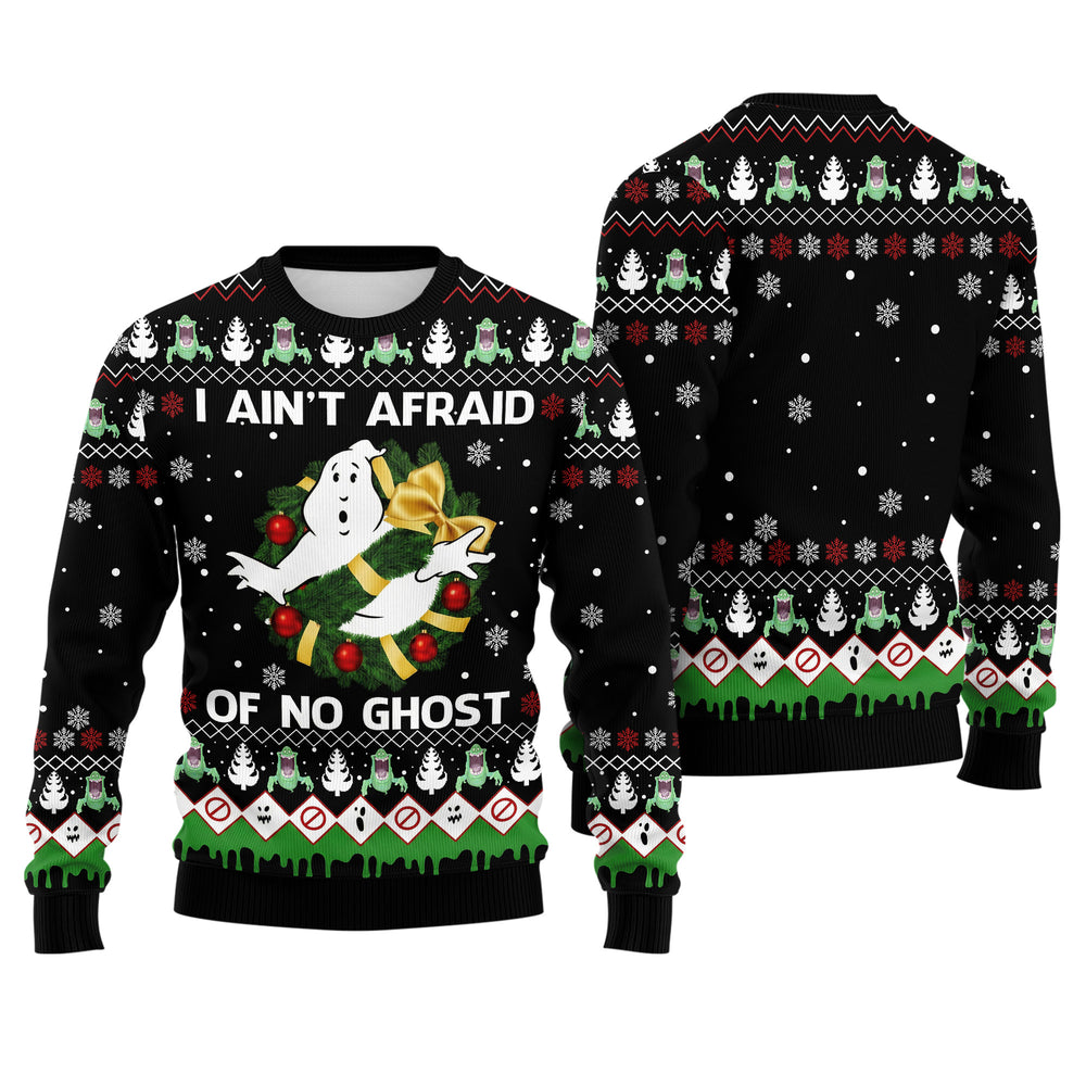 Who You Gonna Call Spook Trapper Ugly Christmas Sweater - Supernatural Holiday Knit Print