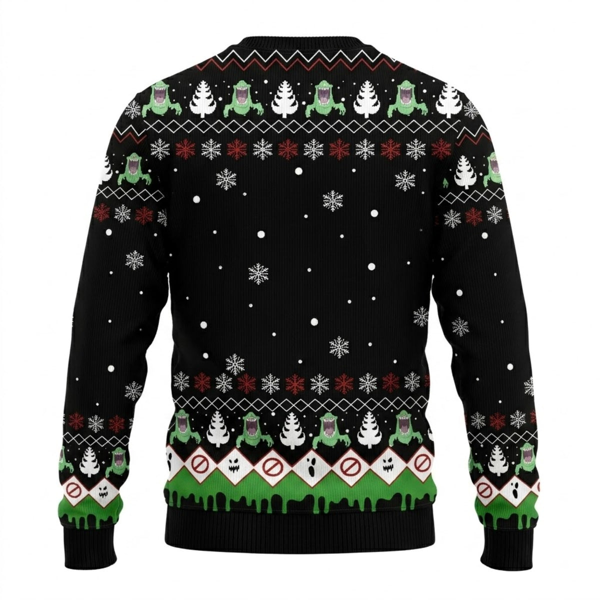 Who You Gonna Call Spook Trapper Ugly Christmas Sweater - Supernatural Holiday Knit Print