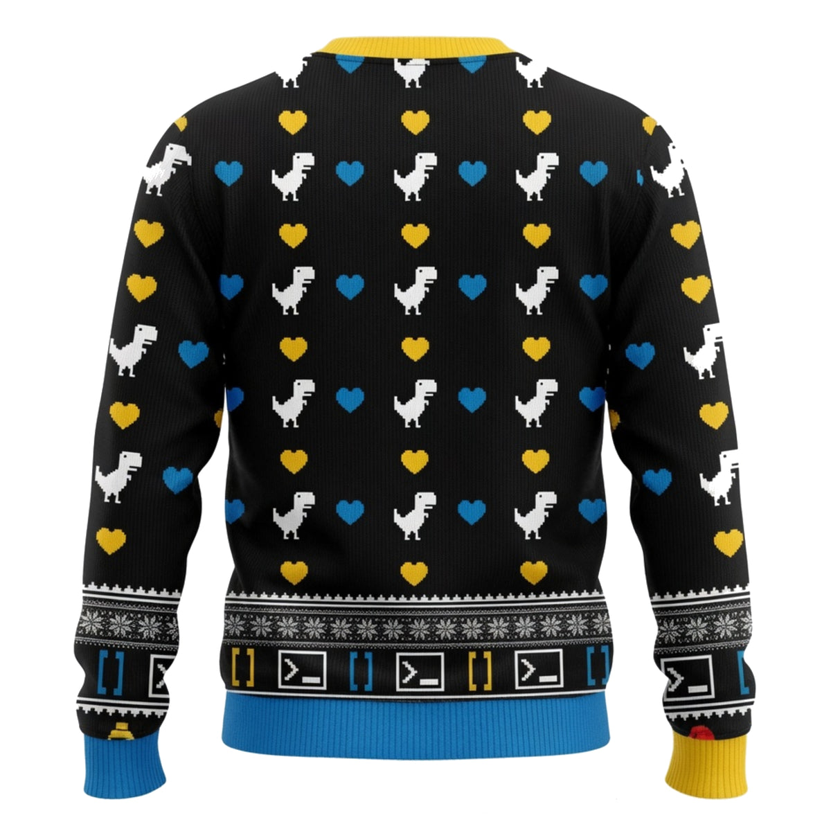 Python Logo Ugly Christmas Sweater - Geeky Programmer Holiday Knit Print