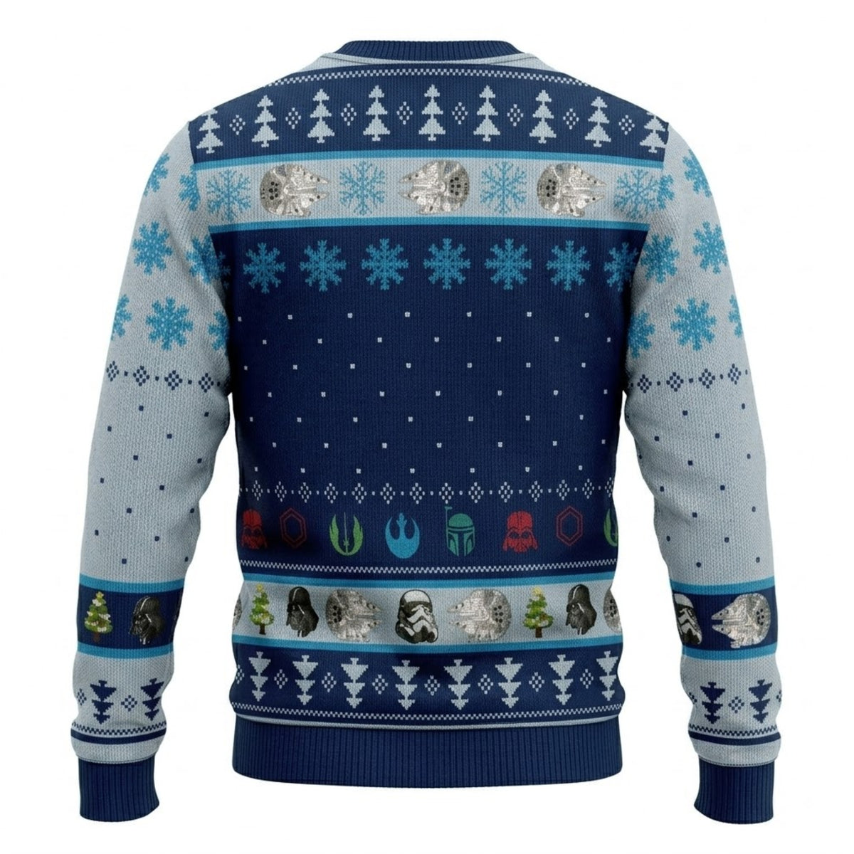 Galactic Heroes Ugly Christmas Sweater - Festive Holiday Knit Print